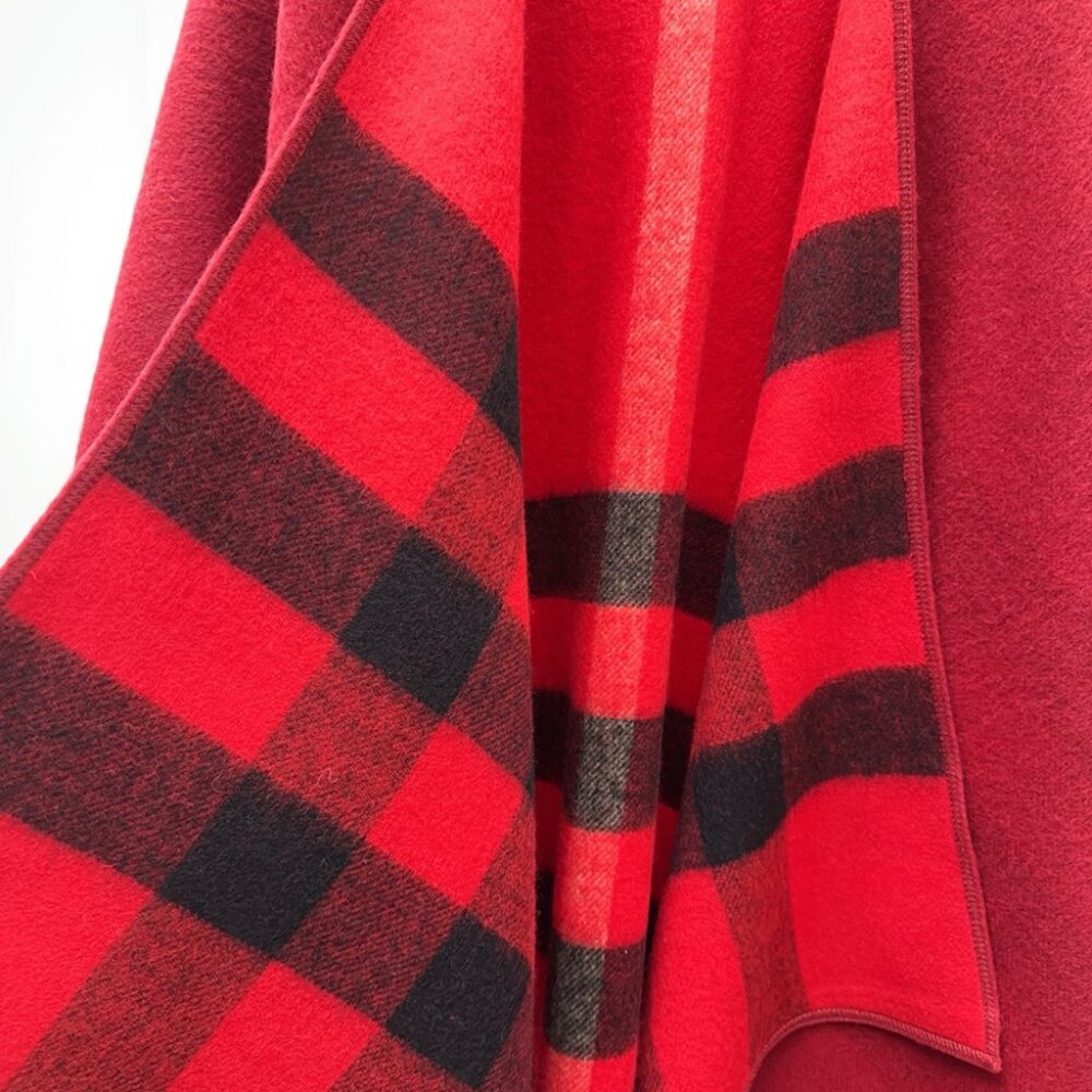 Burberry Reversible Cashmere Poncho Cape & Scarf - Picture 5 of 6